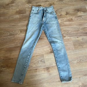 Agolde Zipper fly high waisted skinny jeans